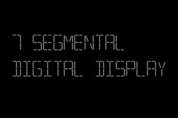7 Segmental Digital Display Font Review