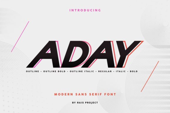 Aday Font: Modern Sans Serif for Crafters