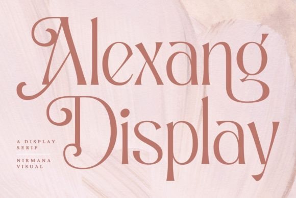 Alexang Display: A Refined Serif Font for Editorial Design