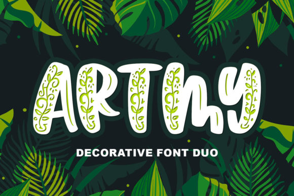Artmy: A Fresh Decorative Font for Digital Design