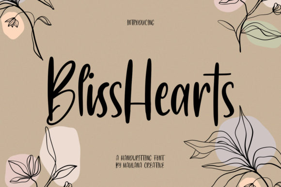 BlissHearts: A Handcrafted Display Font for Modern Brands