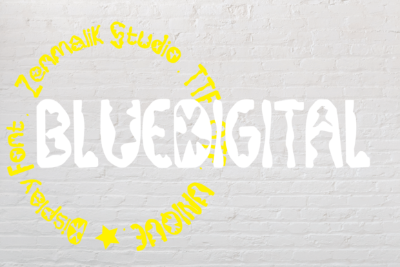 BlueDigital: A Unique Display Typeface for Bold Campaigns