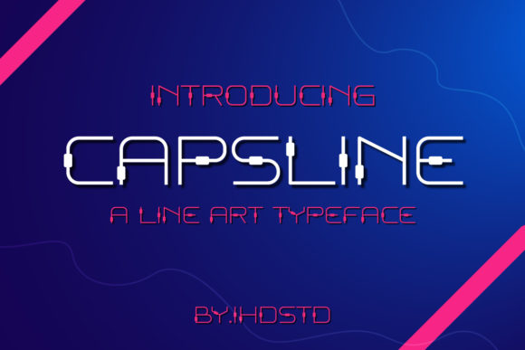 Capsline Display Typeface for Editorial Design