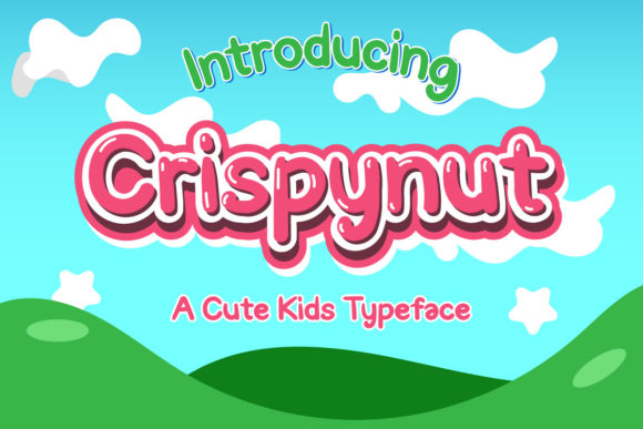 Crispynut: A Bubbly Display Font for Modern Editorial Design