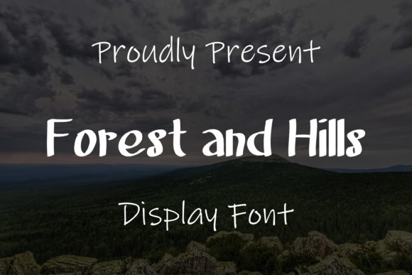 Forest and Hills: A Handwritten Typeface for Editorial Design