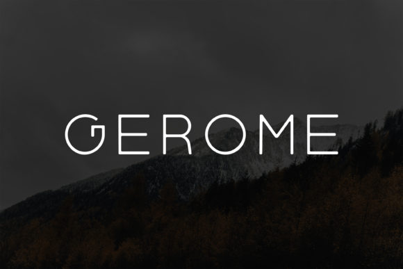 Gerome: A Modern Sans Serif Typeface for Editorial Design