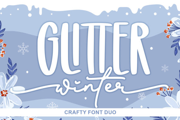 Glitter Winter Font for Elegant Branding