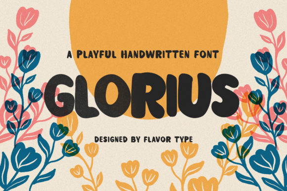 Glorius Font: Playful Sans Serif for Crafters