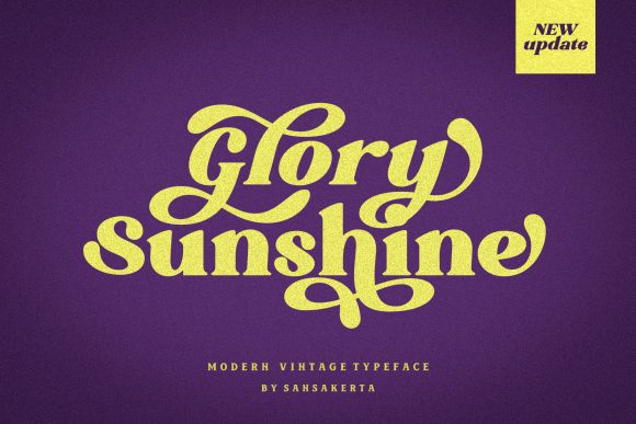 Glory Sunshine: A Quirky Serif Font for Makers
