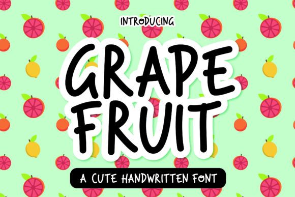 Grape Fruit: A Playful Handwritten Font for Makers