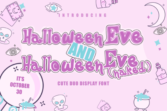 Halloween Eve Duo: A Chic Display Font for Campaigns