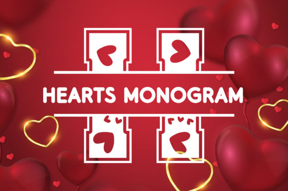 Hearts Monogram Font for Bold Campaign Design