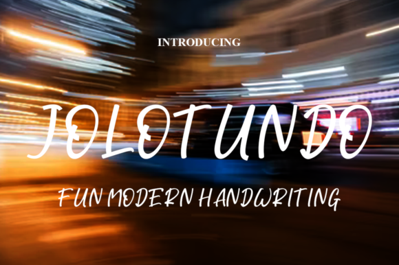 Jolotundo: A Cute Handwritten Display Font for Modern Brands