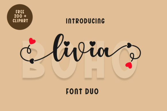 Livia Boho: The Perfect Script Handwritten Font for Makers