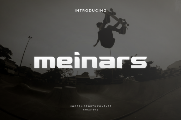 Meinars: A Bold Display Font for Sports Branding