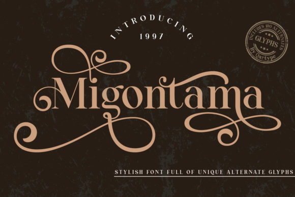 Migontama Serif Font for Vintage Branding