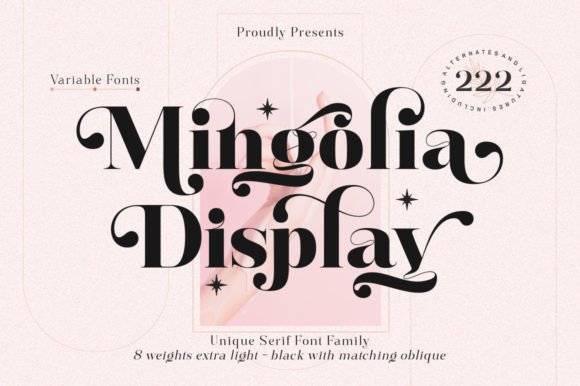 Mingolia Display: A Modern Serif Typeface for Web Design