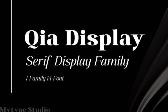 Qia Display: Elegant Serif Font for Luxury Branding
