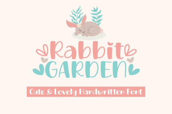 Rabbit Garden Font for Crafters and Sellers