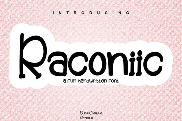 Raconiic Typeface for Modern Branding