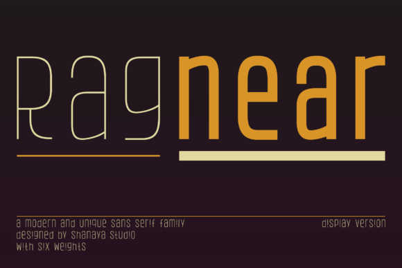 Ragnear Display Version: A Modern Typeface for Brands