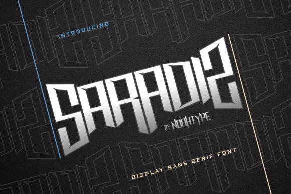 Saradiz: A Modern Sans Serif Display Font for Web Design
