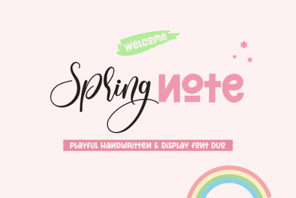 Spring Note: A Bouncy Script Font for Editorial Design