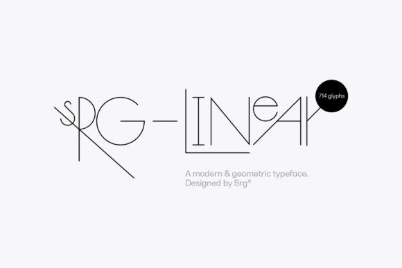Srg Linear: A Modern Sans Serif Typeface for Editorial Design