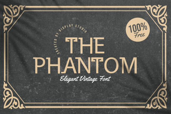 The Phantom Font: Elegant Vintage Display Typography