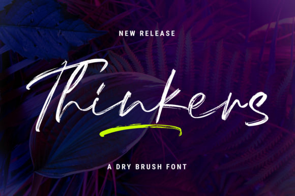 Thinkers Font: Bold Handwritten Style for Brands