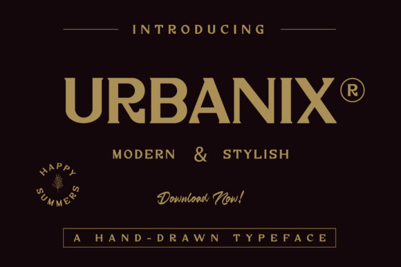 Urbanix: A Modern Serif Typeface for Editorial Design