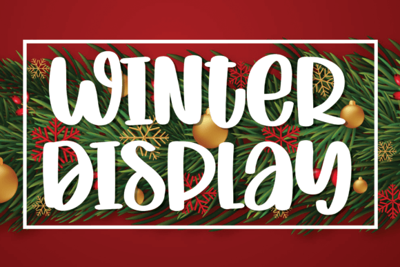 Winter Display: A Handwritten Font for Crafty Brands